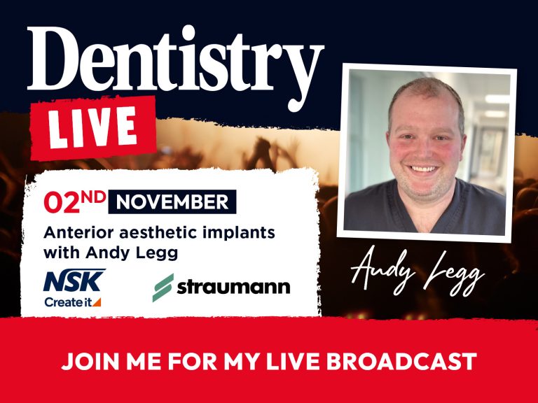 Dentistry Live: Anterior Aesthetic Implants With Andy Legg