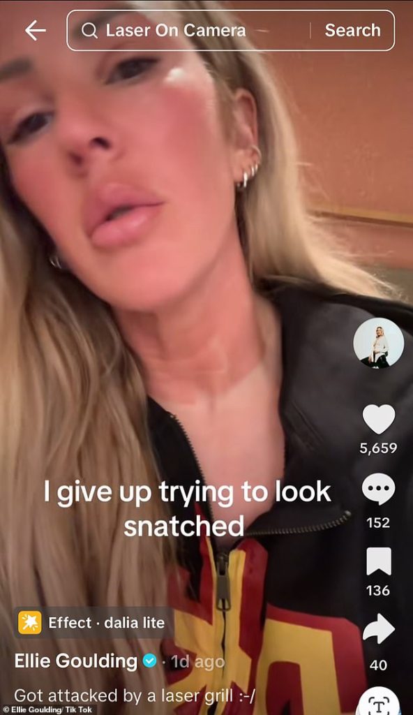 Ellie goulding reveals shocking painful results from cosmetic therapy as