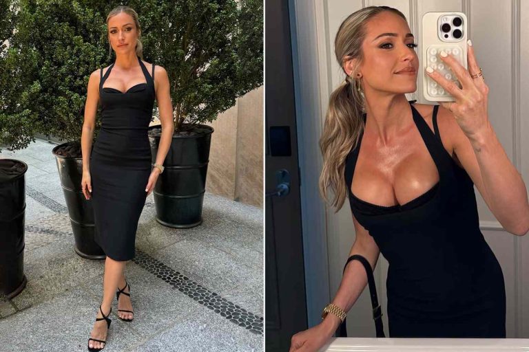 Kristin Cavallari shows revised breast increase in a small black dress Kristin cavallari shows revised breast increase in a small black