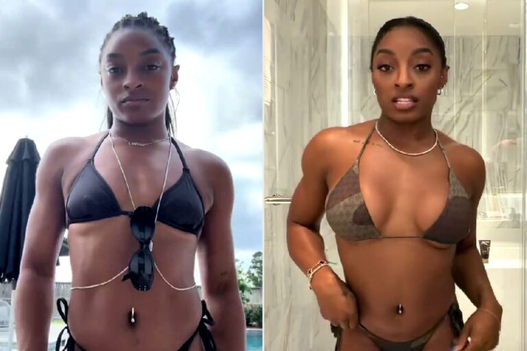 Simone Biles shares breast augmentation before and after photos